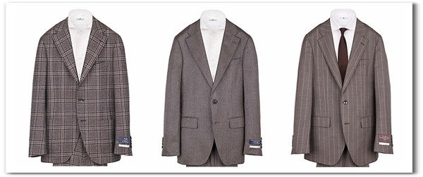 サンドブラウンスーツ