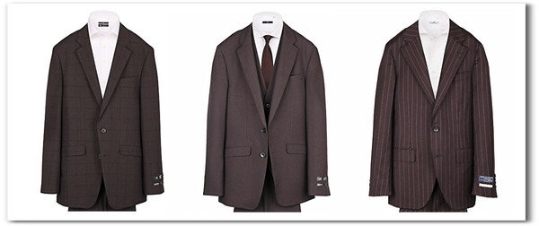 ダークブラウンスーツ