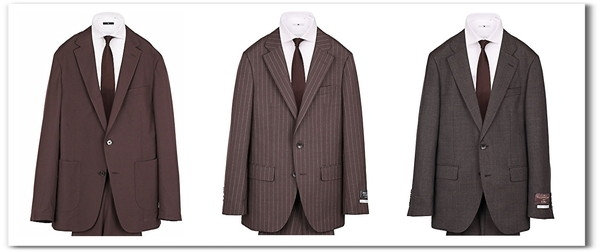 ブラウン（茶）スーツ