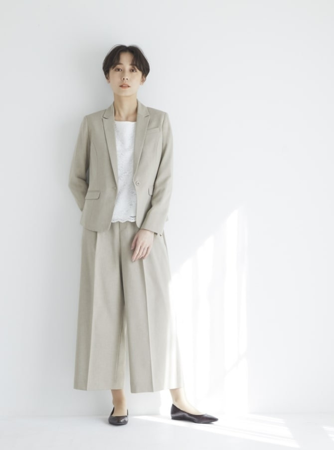 【晴麗(はれ)⁎⁺˳✧༚】n♡line フォーマルスーツ3点セット RUIRUE BOUTIQUE セットアップ ストレッチツイードノーカラー