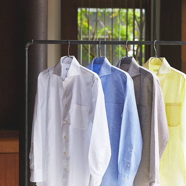 涼しい夏素材ワイシャツ