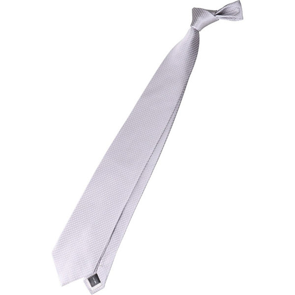 【SL】シルクドット結婚式ネクタイ 8.0cm幅/シルバー