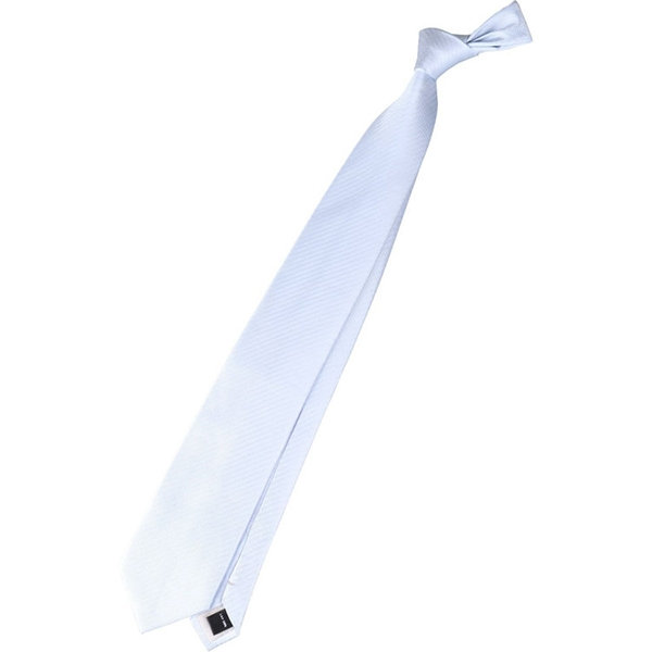 【SL】シルクシャドーストライプ結婚式ネクタイ 8.0cm幅/サックス