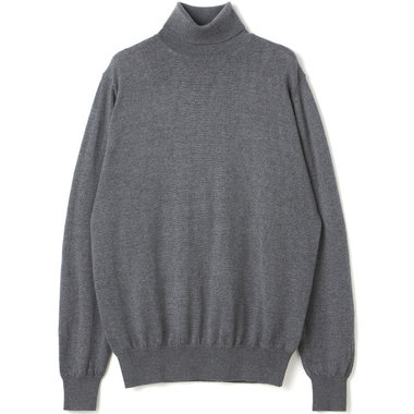 【RBC】【秋冬】ウールタートルネックニットセーター/グレー/ZEGNA BARUFFA/マシンウォッシャブル