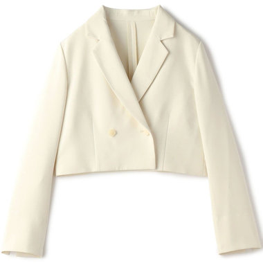 【SUIT SELECT×Samantha Thavasa】クロップドダブルジャケット/オフホワイト