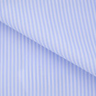 【発送在庫あり】【BLACK LINE】ホリゾンタルワイドワイシャツ/ブルー＆ホワイト×ストライプ/「4S」スーパーノンアイロン・ストレッチ カラーチップ