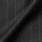【CLASSICO TAPERED】【秋冬】3釦段返りシングルスーツ 2タック/ダークグレー×ストライプ/ウエストムーブ/MARZOTTO/※裾上げ必要 カラーチップ