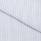 【発送在庫あり】【形態安定】ボタンダウンワイシャツ/ブルー×ホワイトストライプ カラーチップ