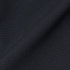 【SLIM TAPERED_2】【春夏】2釦シングルスリーピーススーツ 0タック/ネイビー×チェック/ウエストシャーリング/4S SUSTAINABILITY&ECOLOGY FABRIC/※パンツ裾上げ済仕様 カラーチップ