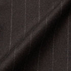 【CLASSICO TAPERED】【秋冬】3釦段返りシングルスーツ 2タック/ブラウン×ストライプ/ウエストムーブ/MARZOTTO/※裾上げ必要 カラーチップ