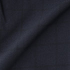 【SLIM TAPERED】【春夏】0タックテーパードパンツ/ネイビー×ウィンドペン/ウエストシャーリング/4S SUSTAINABILITY&ECOLOGY FABRIC「ウォッシャブル」「ストレッチ」/※裾上げ済仕様 カラーチップ