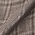 【CLASSICO TAPERED】【春夏】1タックテーパードパンツ/ブラウン×グレンチェック/ウエストムーブ/※裾上げ必要 カラーチップ