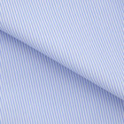 【発送在庫あり】【WEB限定】【BLACK LINE】ボタンダウンワイシャツ/ホワイト×ブルーストライプ/「4S」スーパーノンアイロン・ストレッチ カラーチップ