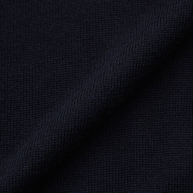 【RBC】【秋冬】ウールモックネックニットセーター/ネイビー/ZEGNA BARUFFA/マシンウォッシャブル