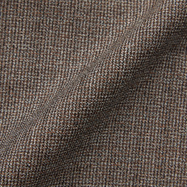 【CLASSICO TAPERED】【春夏】3釦段返りシングルスーツ 2タック/ブラウン/パッチポケット/ウエストムーブ/MARZOTTO/※裾上げ必要