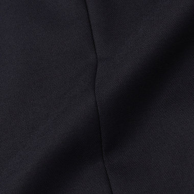 【BLACK LINE】1タックワイドシルエットパンツ/ネイビー/NEW ZEALAND WOOL MIX/※裾上げ必要