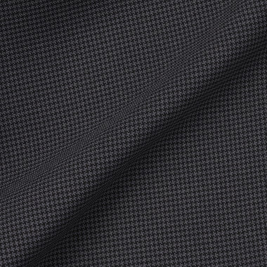 【SLIM TAPERED】【年間】ウォッシャブル0タックテーパードパンツ/グレー×ハウンドトゥース/裾上げ済仕様