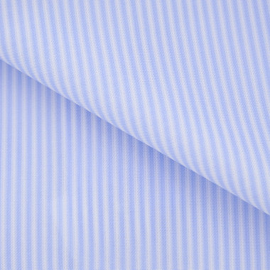 【発送在庫あり】【BLACK LINE】ホリゾンタルワイドワイシャツ/ブルー＆ホワイト×ストライプ/「4S」スーパーノンアイロン・ストレッチ