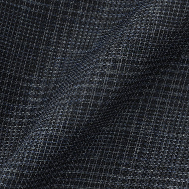 【5DAYS CLOSET】【RBC】【春夏】1タックテーパードパンツ/ネイビー×チェック/ウエストムーブ仕様/4S SUSTAINABILITY&ECOLOGY FABRIC/※裾上げ必要