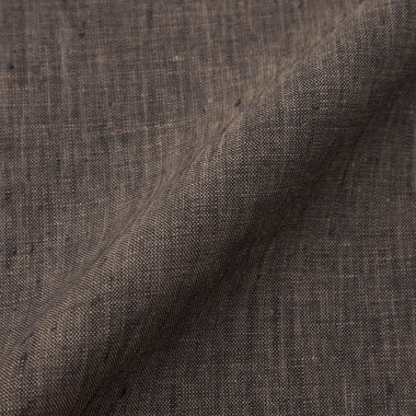 リネンポケットチーフ/ブラウン