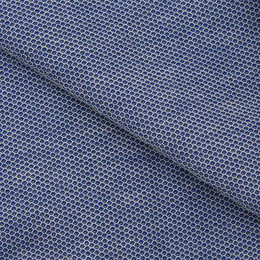 【BLACK LINE】ホリゾンタルワイドワイシャツ/ブルー×ドビー/「4S」スーパーノンアイロン・ストレッチ