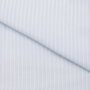 【発送在庫あり】【形態安定】ボタンダウンワイシャツ/ブルー×ホワイトストライプ