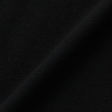 【SILVER LINE /長袖】配色ボウタイニット /ブラック×ゴールド×ホワイト /ウォッシャブル 天竺編み 裾ストレート