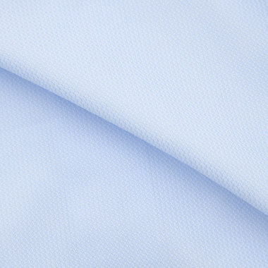 【発送在庫あり】【WEB限定】【BLACK LINE】ワイドカラーワイシャツ/ブルー×ドビー/「4S」スーパーノンアイロン・ストレッチ