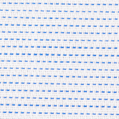 【国内縫製】【パターンオーダー】【形態安定】ワイシャツ/ブルー×刺し子(COTTON100%)