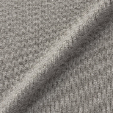 【SILVER LINE /長袖】配色ボウタイニット /グレー×ブラック×ゴールド /ウォッシャブル 天竺編み 裾ストレート