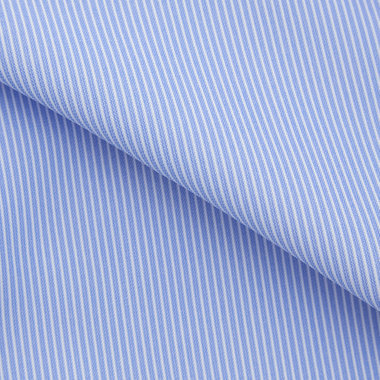 【発送在庫あり】【WEB限定】【BLACK LINE】ボタンダウンワイシャツ/ブルー×ホワイトストライプ/「4S」スーパーノンアイロン・ストレッチ