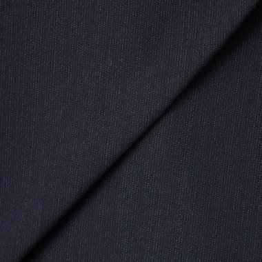 【SLIM TAPERED_2】【春夏】2釦シングルスーツ 0タック/ネイビー×ヘアラインストライプ/ウエストシャーリング/4S SUSTAINABILITY&ECOLOGY FABRIC/ウォッシャブル/※パンツ裾上げ済仕様