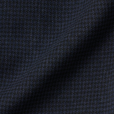 【CLASSICO TAPERED】【秋冬】2釦シングルスーツ 1タック/ネイビー＆ブラック×ハウンドトゥース/ウエストムーブ/4S SUSTAINABILITY&ECOLOGY FABRIC/※パンツ裾上げ済仕様