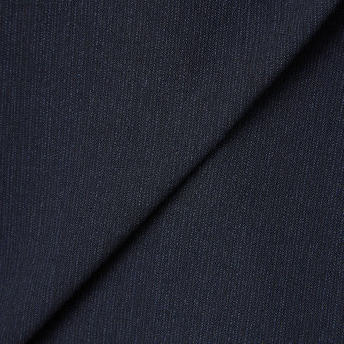 【SLIM TAPERED_2】【春夏】2釦シングルスーツ 0タック/ネイビー×ヘアラインストライプ/ウエストシャーリング/4S SUSTAINABILITY&ECOLOGY FABRIC/ウォッシャブル/※パンツ裾上げ済仕様