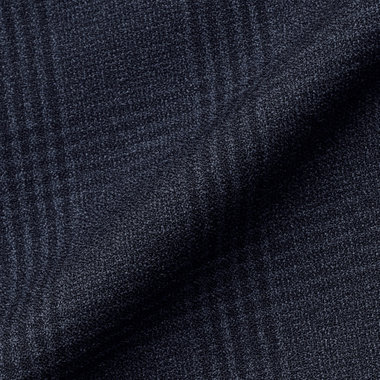 【CLASSICO TAPERED】【秋冬】2釦シングルスリーピーススーツ 1タックテーパードパンツ/ネイビー×チェック/ウエストムーブ/4S SUSTAINABILITY&ECOLOGY FABRIC/※パンツ裾上げ済仕様