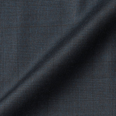 【先行予約】【CLASSICO TAPERED】【秋冬】2釦シングルスーツ 1タック/ダークグリーン×メランジ調グレンチェック柄/ウエストムーブ/Ermenegildo Zegna Traveller/※裾上げ必要