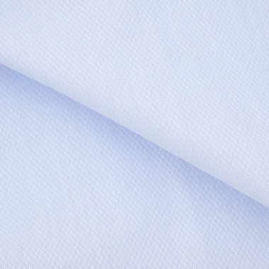 【発送在庫あり】【BLACK LINE】【形態安定】クレリックワイドカラーワイシャツ/襟袖口：ホワイト+ブルー×ドビー