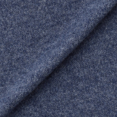 【RBC】【秋冬】天竺編みクルーネックニットセーター/ブルー