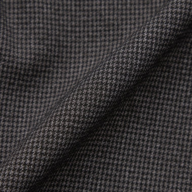 【SLIM TAPERED】【秋冬】0タックテーパードパンツ/グレー＆ブラック×ハウンドトゥース/4S SUSTAINABILITY&ECOLOGY FABRIC「ウォッシャブル」「ストレッチ」/※裾上げ済仕様