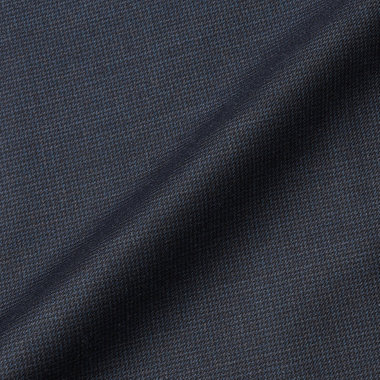 【CLASSICO TAPERED】【秋冬】2釦シングルスーツ 1タック/ネイビー×メランジ調ハウンドトゥース柄/ウエストムーブ/Ermenegildo Zegna Traveller /※裾上げ必要