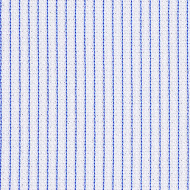 【国内縫製】【パターンオーダー】【形態安定】ワイシャツ/サックス×ストライプ/トリコットニット/ストレッチ素材/吸水速乾(POLYESTER100%)