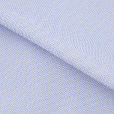 【発送在庫あり】【BLACK LINE】ワイドカラーワイシャツ/ブルー×ドビー/「4S」スーパーノンアイロン・ストレッチ