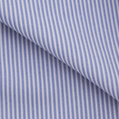 【発送在庫あり】【BLACK LINE】クレリックボタンダウンワイシャツ/襟袖口：ホワイト+ネイビー×ホワイトストライプ/「4S」スーパーノンアイロン・ストレッチ