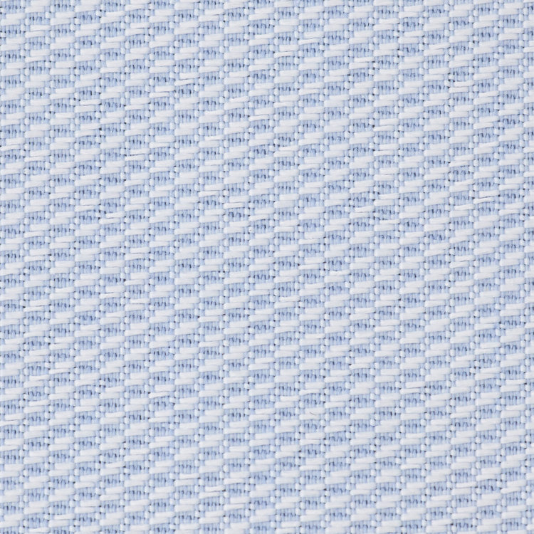 スーツセレクト 【国内縫製】【パターンオーダー】【形態安定】ワイシャツ/ブルー×ドビー/吸水速乾/接触冷感(POLYESTER75%/COTTON25%/) 白