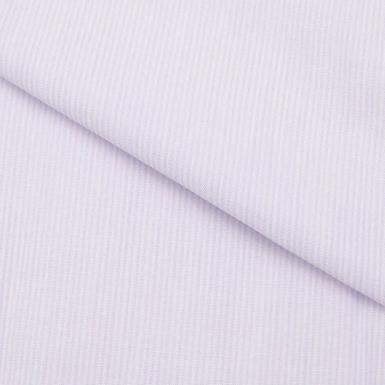 ソノタ 【発送在庫あり】 【形態安定】ボタンダウンワイシャツ/ホワイト×パープルストライプ 紫中間