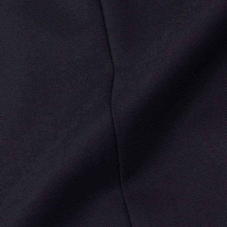 ソノタ 【BLACK LINE】1タックワイドシルエットパンツ/ネイビー/NEW ZEALAND WOOL MIX/※裾上げ必要 紺中間