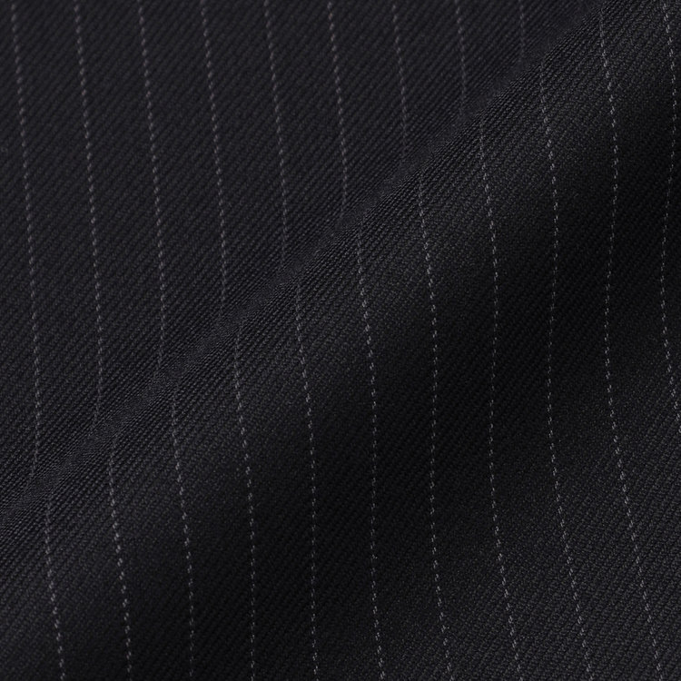 ソノタ 【BLACK LINE】ピークドラペル2釦シングルジャケット/ネイビー×ストライプ/NEW ZEALAND WOOL MIX 紺中間