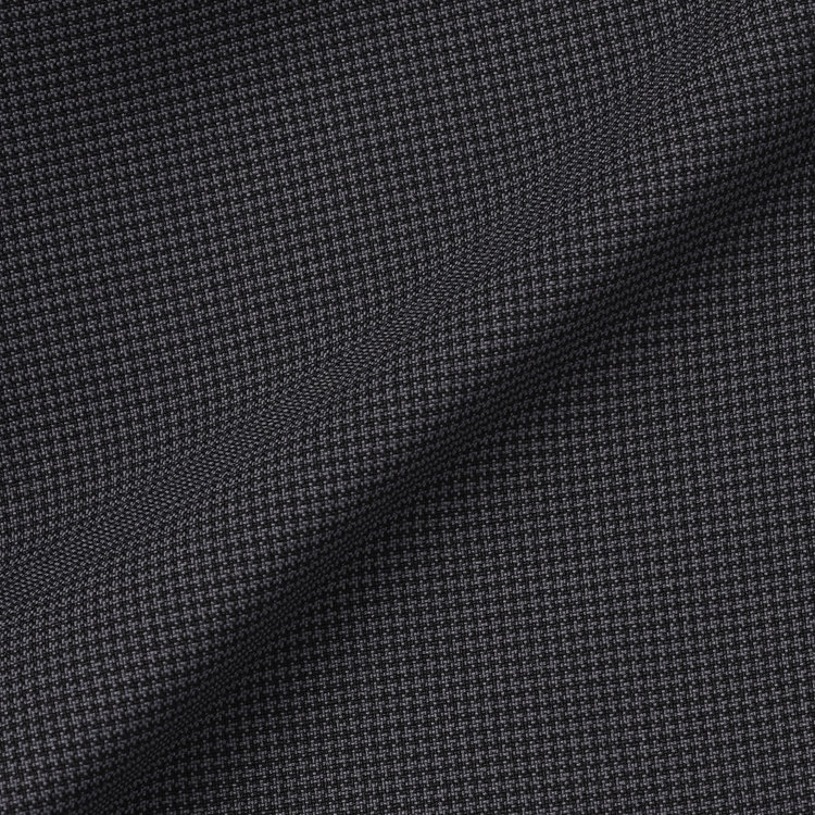 ブラックライン 【SLIM TAPERED】【年間】ウォッシャブル0タックテーパードパンツ/グレー×ハウンドトゥース/裾上げ済仕様 グレー中間