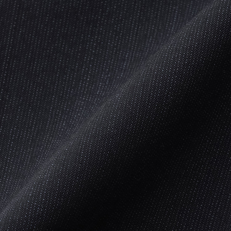 ブラックライン 【SLIM TAPERED】【春夏】0タックテーパードパンツ/ブラック×マイクロチェック/ウエストムーブ/ウォッシャブル/4S/※裾上げ必要 紺中間