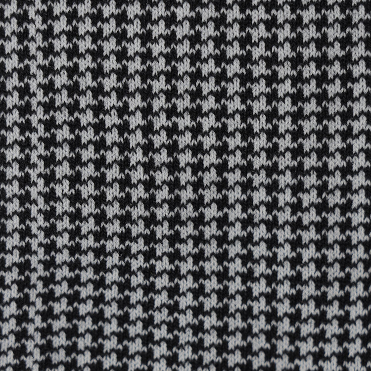 スーツセレクト 【発送在庫あり】ソックス/ブラック×ハウンドトゥース/（25cm～27cm） 黒